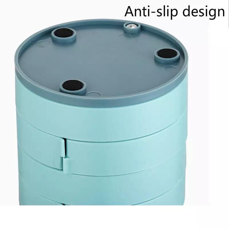 Multilayer Rotating Plastic Jewellery Organizer With Mirror, Earrings Display Stand, Small Accessories Storage Box Multilayer Rotating Plastic Jewellery Organizer With Mirror, Earrings Display Stand, Small Accessories Storage Box